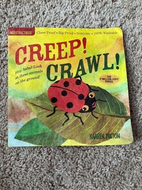 FREE WITH ANY PURCHASE Creep! Crawl! Red Ladybug indestructible Book